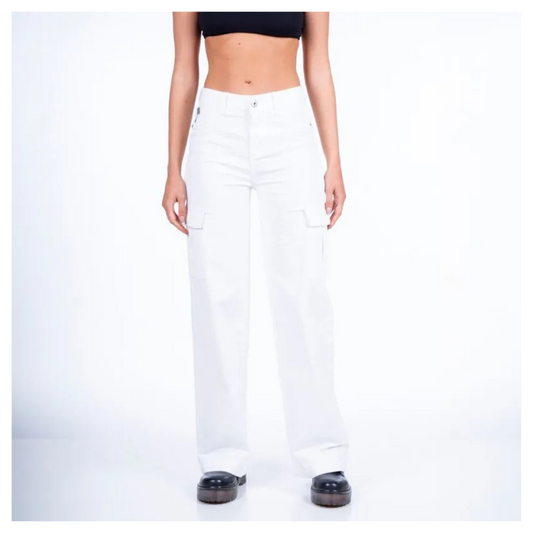 Pantalón Ellus Total White Bella Cargo