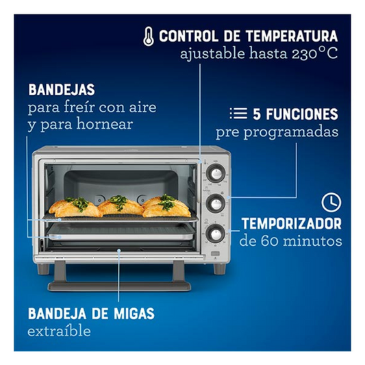 Horno Con Freidora De Aire Oster 25L