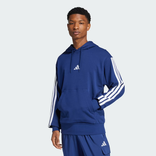 Polerón Adidas Con Capucha Azul Essentials Hombre