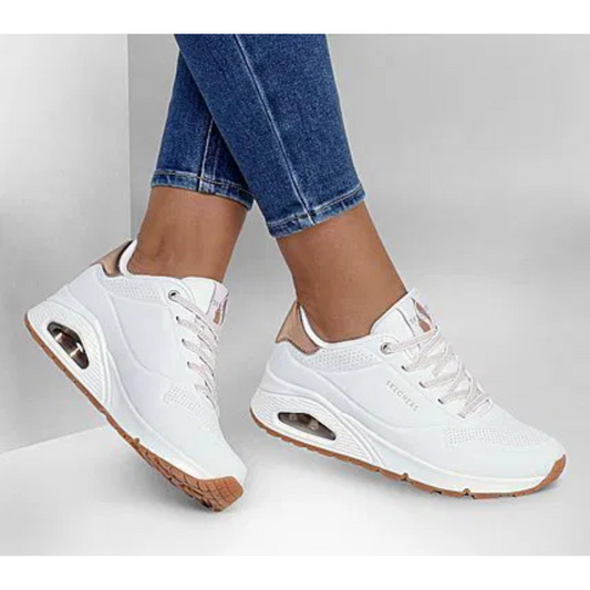 Zapatillas Skechers Uno-Shimmer Away-WHT