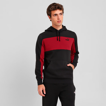 Polerón Puma Black Dark Crimson