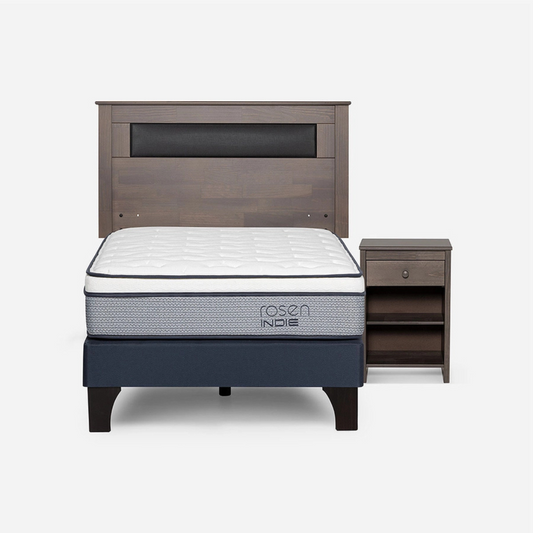 Cama Indie 1,5 Plazas + Muebles Ferrara