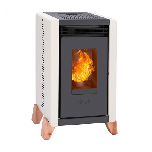 Calefactor Amesti a Pellet Bambu 6000 Blanca