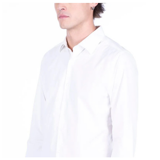 Camisa Ellus Optical White Manga Larga Slim