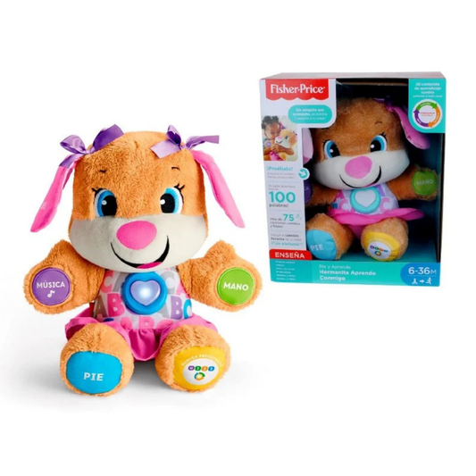 Juguete Mattel rie y aprende hermanita