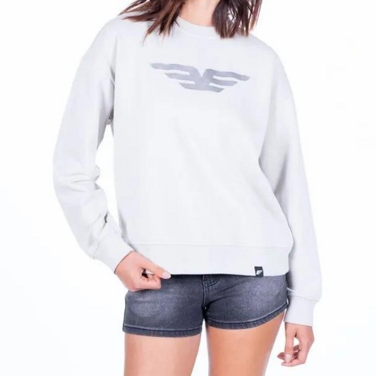 POLERÓN ELLUS SILVER CREW NECK HEAVY TERRY SILICONE WASH