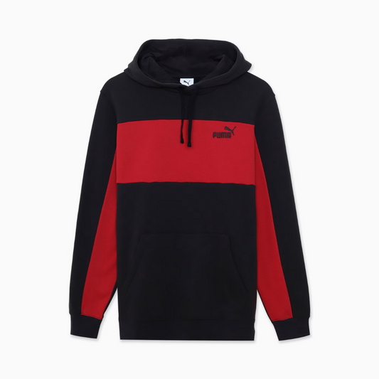 Polerón Puma Black Dark Crimson