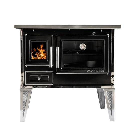 Cocina a Leña Calbuco L90 92 x 62 Negra