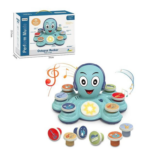 JUGUETE PULPO MUSICAL DRUM