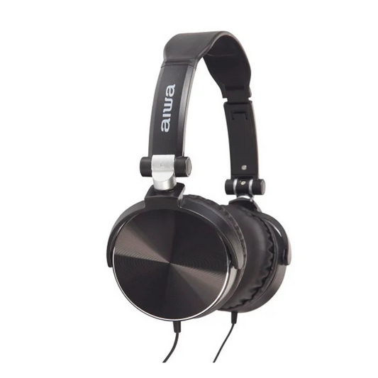 Audifono Aiwa X107 Cable On Ear Negro