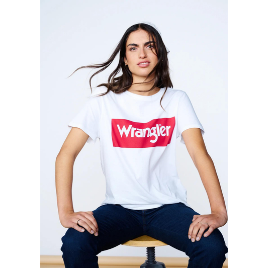 Polera Wrangler Mujer Logo Tee Authentic White