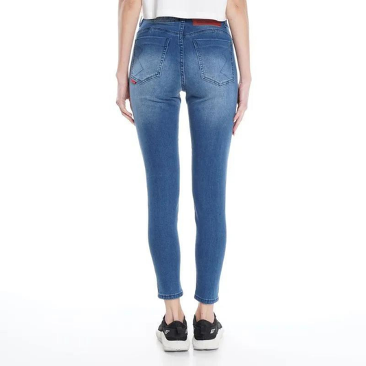 JEANS ELLUS KELIE TIRO ALTO BORDADO
