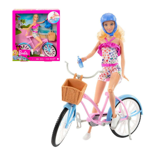 Juguete mattel barbie juego bicicleta