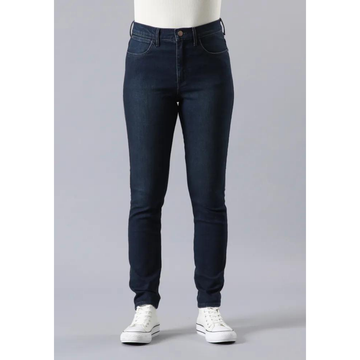 Jeans Wrangler Tiro Alto Skinny High Rise Blue Soft