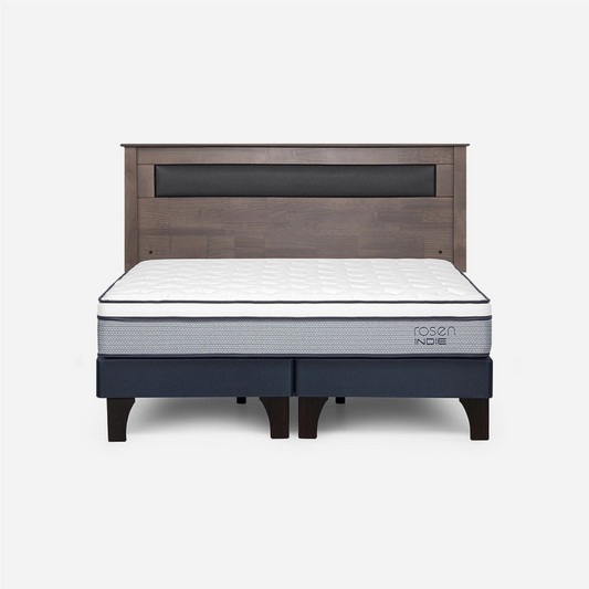 Cama Indie 2 Plazas + Respaldo Ferrara