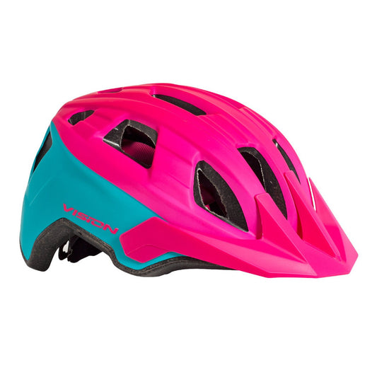 Casco Bicicleta Vision Enduro Verde/Fucsia Talla M