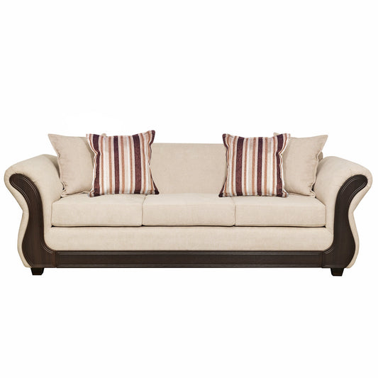 Sofá Palermo 3 Cuerpos Tela Poliéster Monza - Sofá