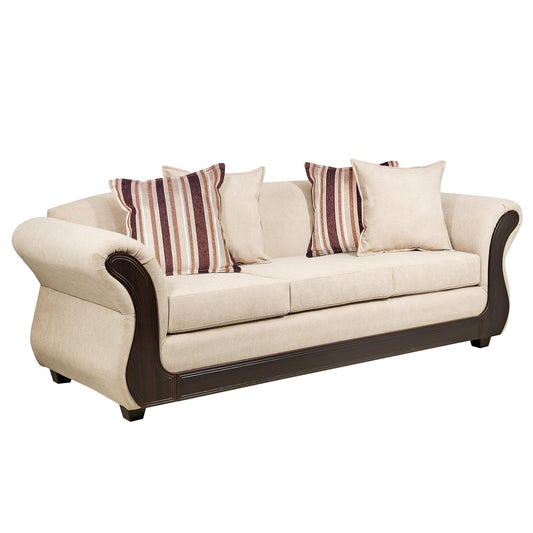 Sofá Palermo 3 Cuerpos Tela Poliéster Monza - Sofá