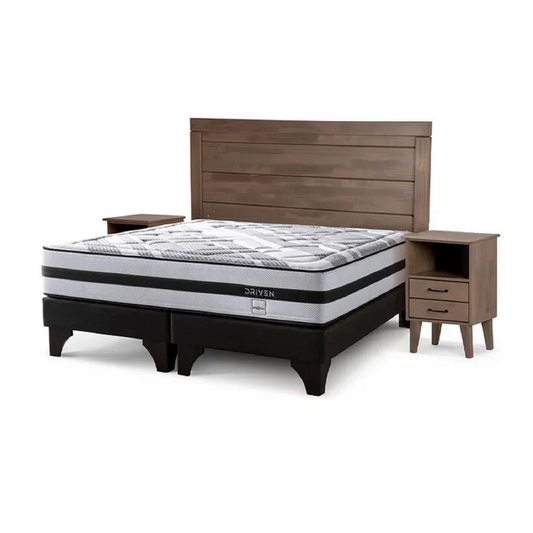 Cama Driven 2 Plazas + Muebles Sicilia