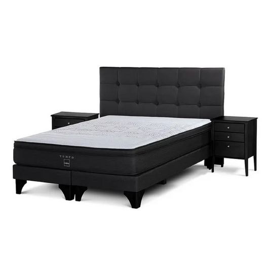 Cama Tempo 2 Plazas + Muebles Issey