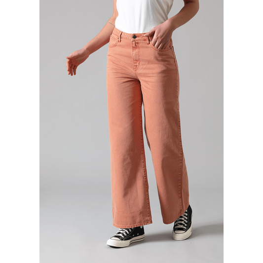 Jeans Lee Mujer Tiro Alto Stella A Line Relaxed Fit Firestone