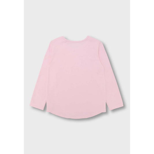 Polera Manga larga Osito Rosado Niña