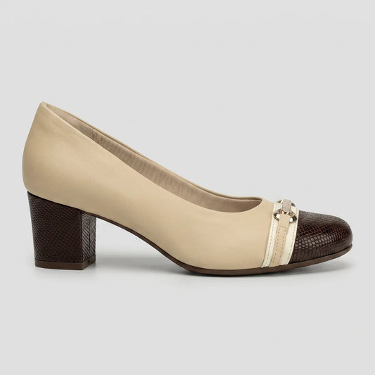 ZAPATO LAURA NUDE / CHOCOLATE | PICCADILLY