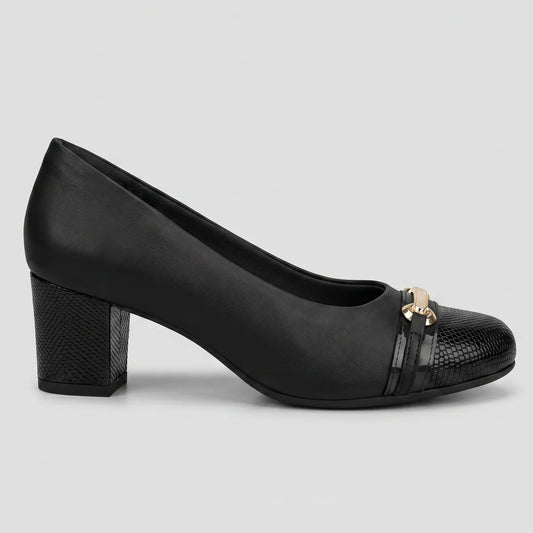 ZAPATO LAUDA NEGRO / DORADO | PICCADILLY