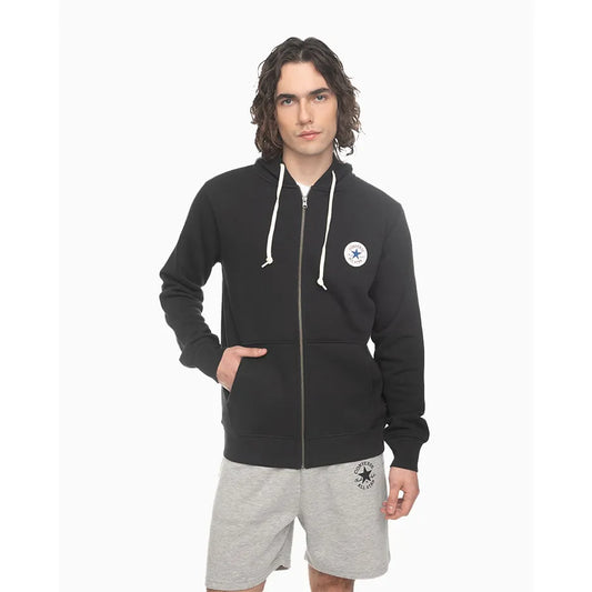 POLERÓN HOMBRE CORE FULL ZIP HOODIE NEGRO | CONVERSE