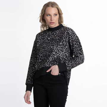 Polerón Mujer Asimétrico animal print
