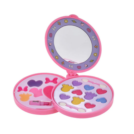 SET CIRCULAR CON 2 PISOS DE COSMETIOS Y ESPEJO MINNIE | ANSALDO