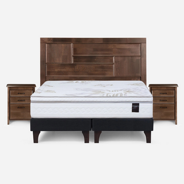 Cama Art 4 de 2 Plazas + Muebles Dolce