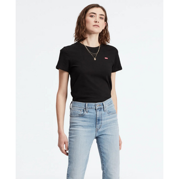 Polera Levi's Mujer Lisa negra manga corta