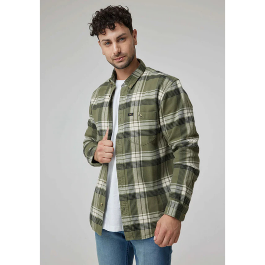 Camisa Lee Riveted Mercantile Green