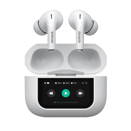 Audifono Aiwa AWTWSGPROWV Inalambricos con pantalla