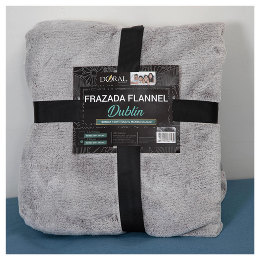 FRAZADA DORAL FLANNEL ESTAMP DUBL 2.0PZ