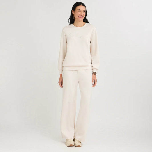 POLERON ALGODÓN BEIGE | WEEKEND
