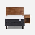 CAMA WAVE 1,5 PLAZAS + MUEBLES TABOR | ROSEN