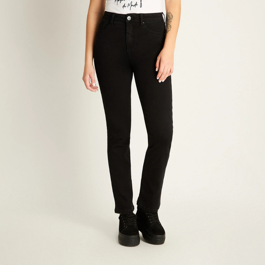 Jeans Lorenzo Di Pontti Negro Mujer