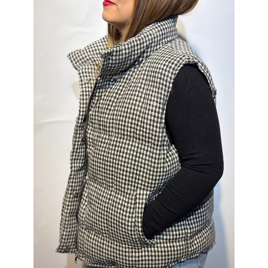 Chaqueta Amira Sin Mangas Escoces Negro