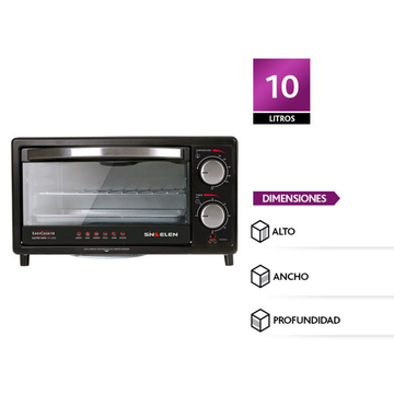 HORNO ELECTRICO SINDELEN HE-120NG NEGRO 10LTS 900W