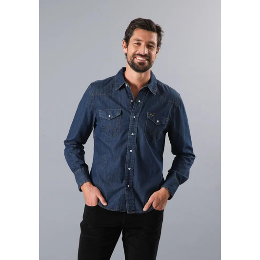 Camisa Wrangler 27Mwz Icon Men Shirt Dark