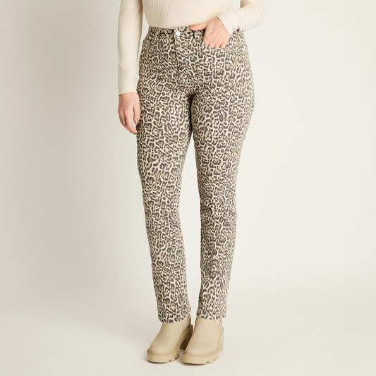 Jeans Curvi Beige Mujer