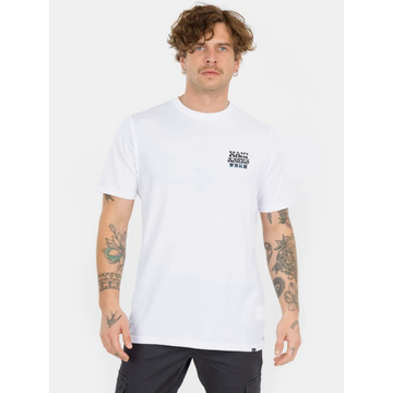 Polera Hombre M/C Maui And Sons Gradient Art Blanca Liso