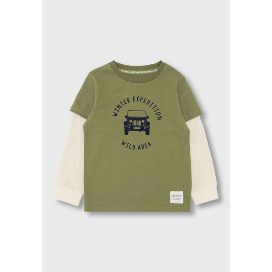 Polera Osito Verde Niño