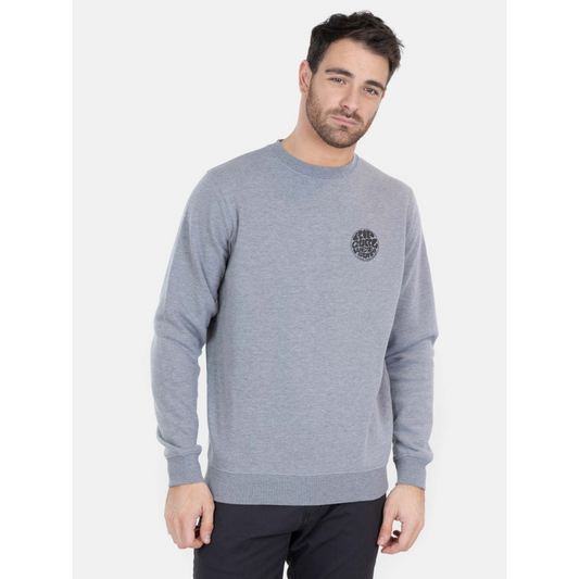 Polerón Rip Curl Liso Grey Cr Wetsuits Crew Med.