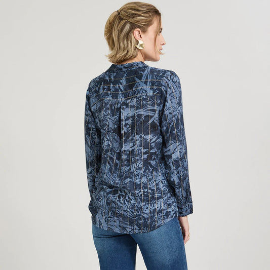 BLUSA AZUL MANGA LARGA | WEEKEND
