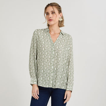BLUSA VERDE MANGA LARGA | WEEKEND