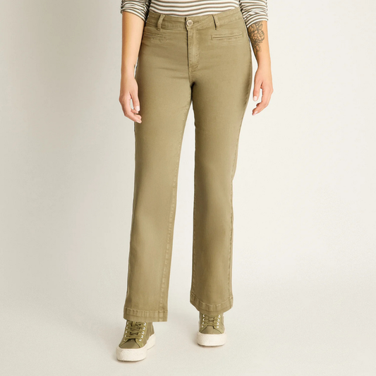 Jeans Curvi Verde Mujer Wide Leg