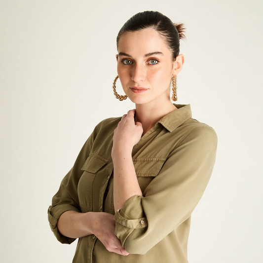 Blusa Curvi Verde Mujer